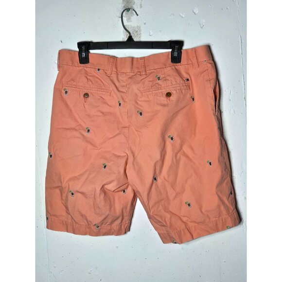 Tommy Hilfiger Mens Drink Embroidered Classic Fit Shorts Size 34 Preppy Vacation - Picture 2 of 12